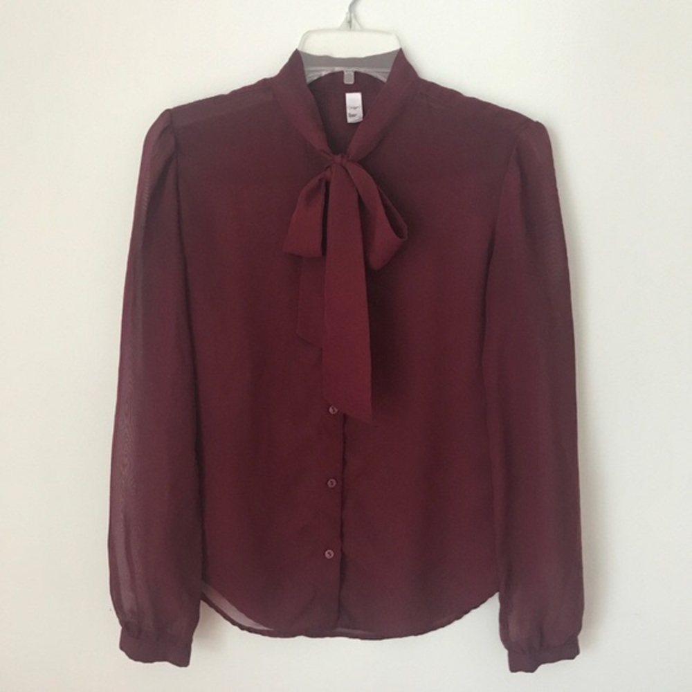 American Apparel Secretary Blouse Size M